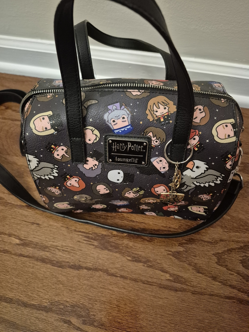 Harry Potter Loungefly Chibi Character Dome Satchel - Black